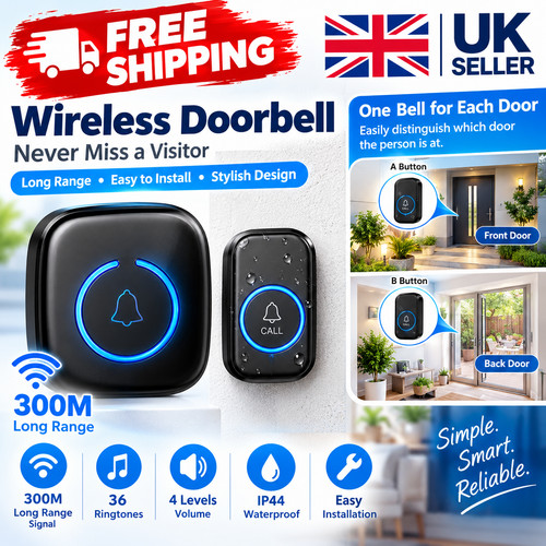 Wireless door bells - bells, waterproof