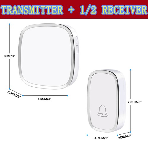 Wireless doorbell waterproof - doorbell,