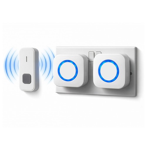 Twin wireless doorbell plug - wireless,