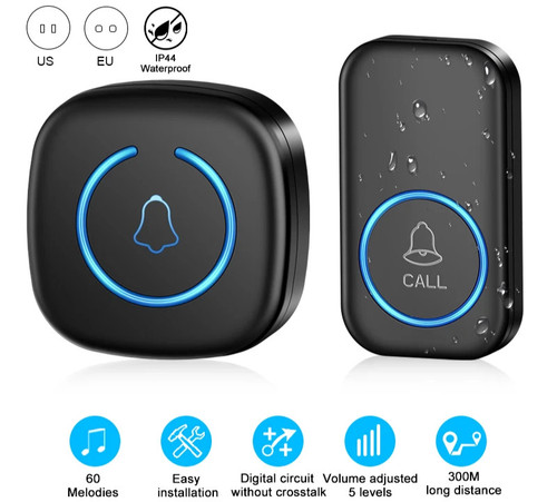 Wireless doorbell 300m - doorbell, range