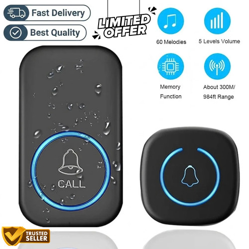 Wireless door bells waterproof - wireless,