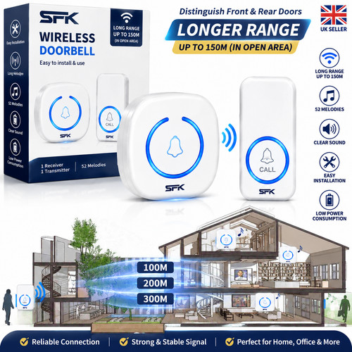 Wireless door bells waterproof - wireless,