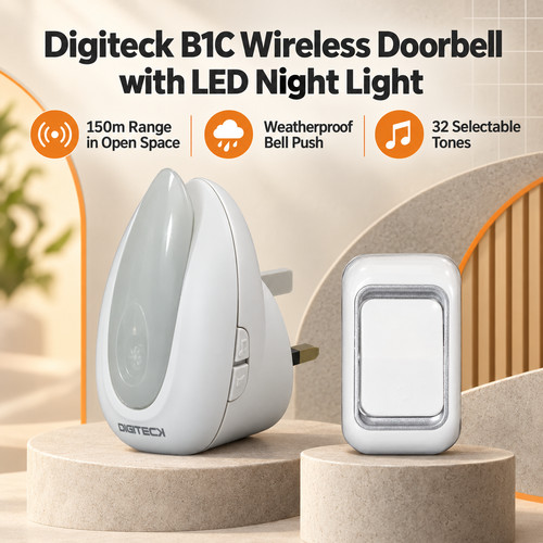 Digiteck b1c wireless doorbell - b1c,