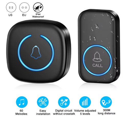 Wireless doorbell 300m - doorbell, range