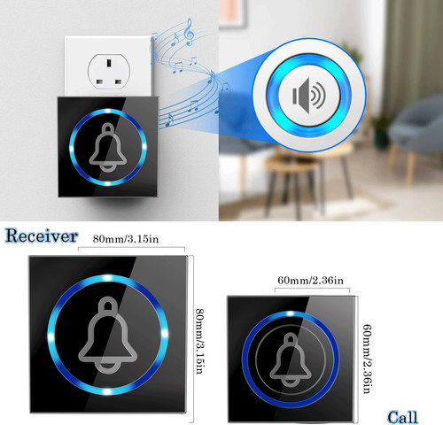 Wireless doorbell waterproof - wireless,